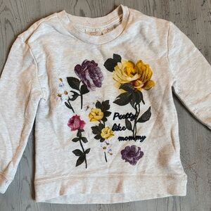 Koala Kids Floral Graphic Sweatshirt - Yellow, Purple, Pink
